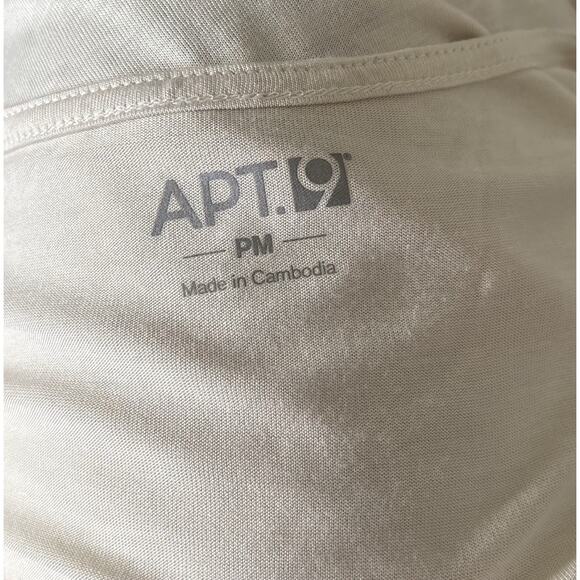 APT 9 Womens Petite Size PM Short Sleeve Patterned Scoop Neck Blouse Shirt Top - Picture 8 of 8